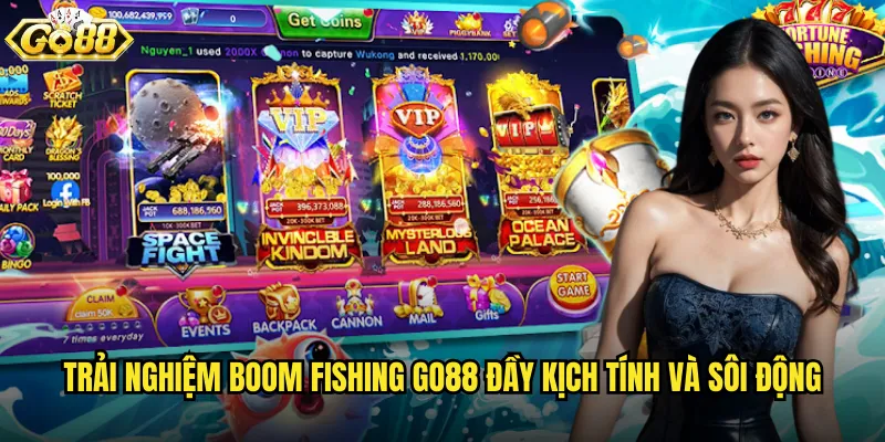 Boom Fishing go88 câu cá bùng nổ với hiệu ứng đặc sắc 2 Trải nghiệm Boom Fishing go88 đầy kịch tính và sôi động