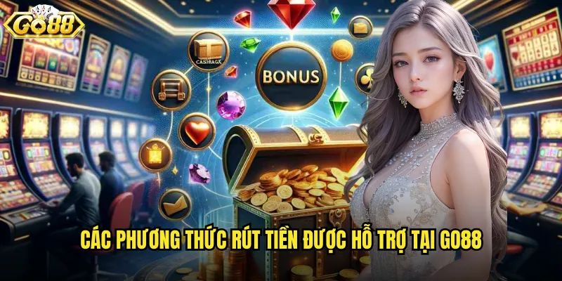 Các phương thức rút tiền được hỗ trợ tại go88